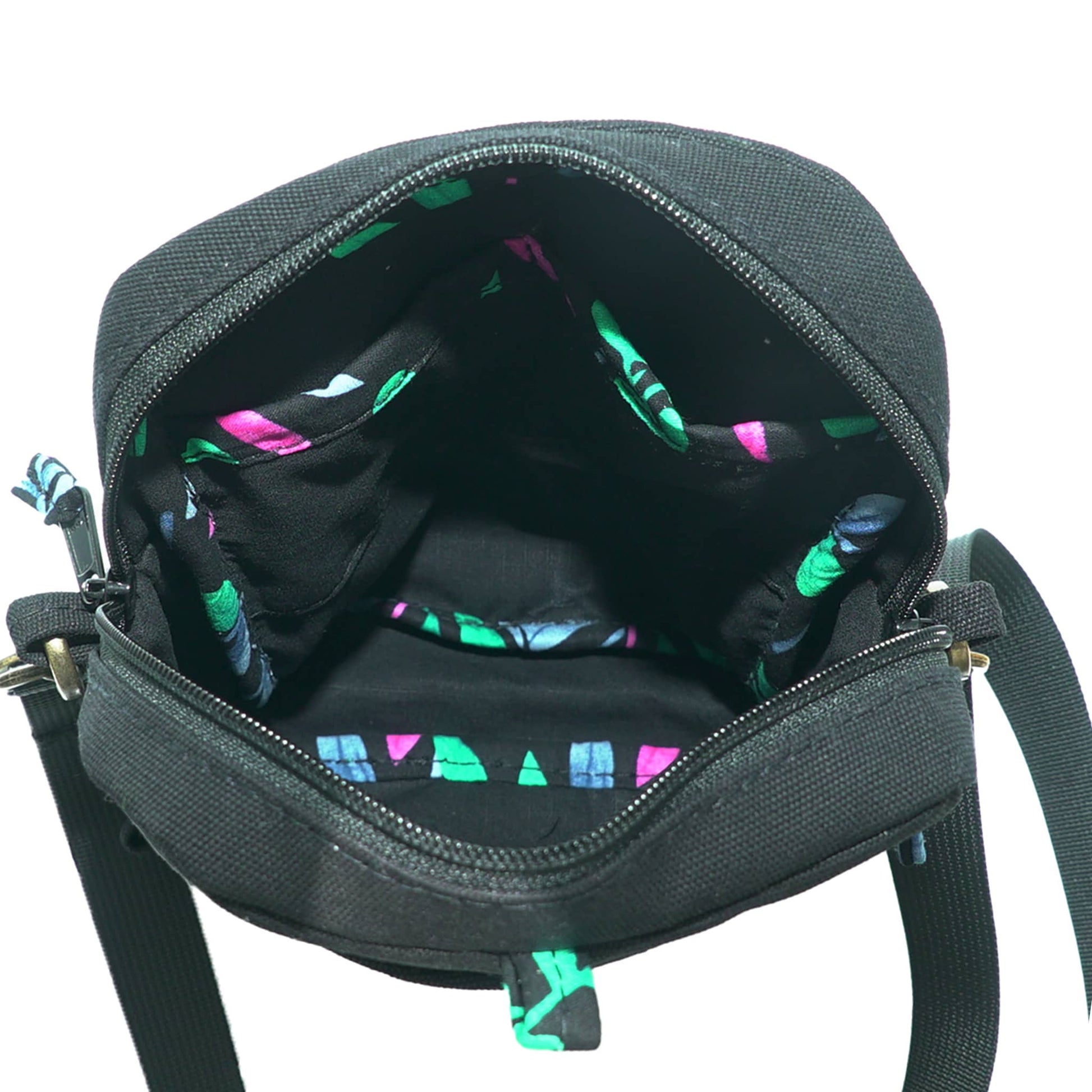 Rozi Canvas Crossbody Bag 2L #color_black