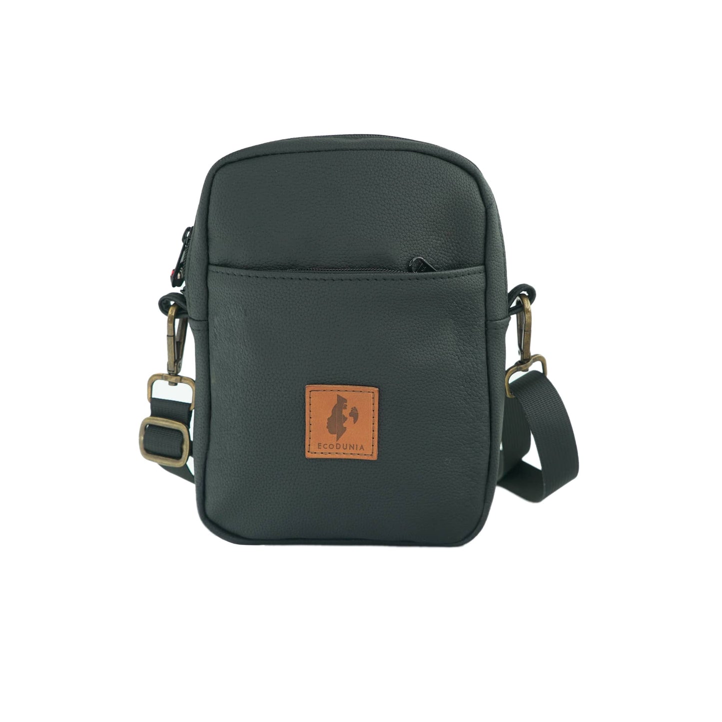 Rozi Vegan Leather Crossbody Bag 2L #color_pebble-black
