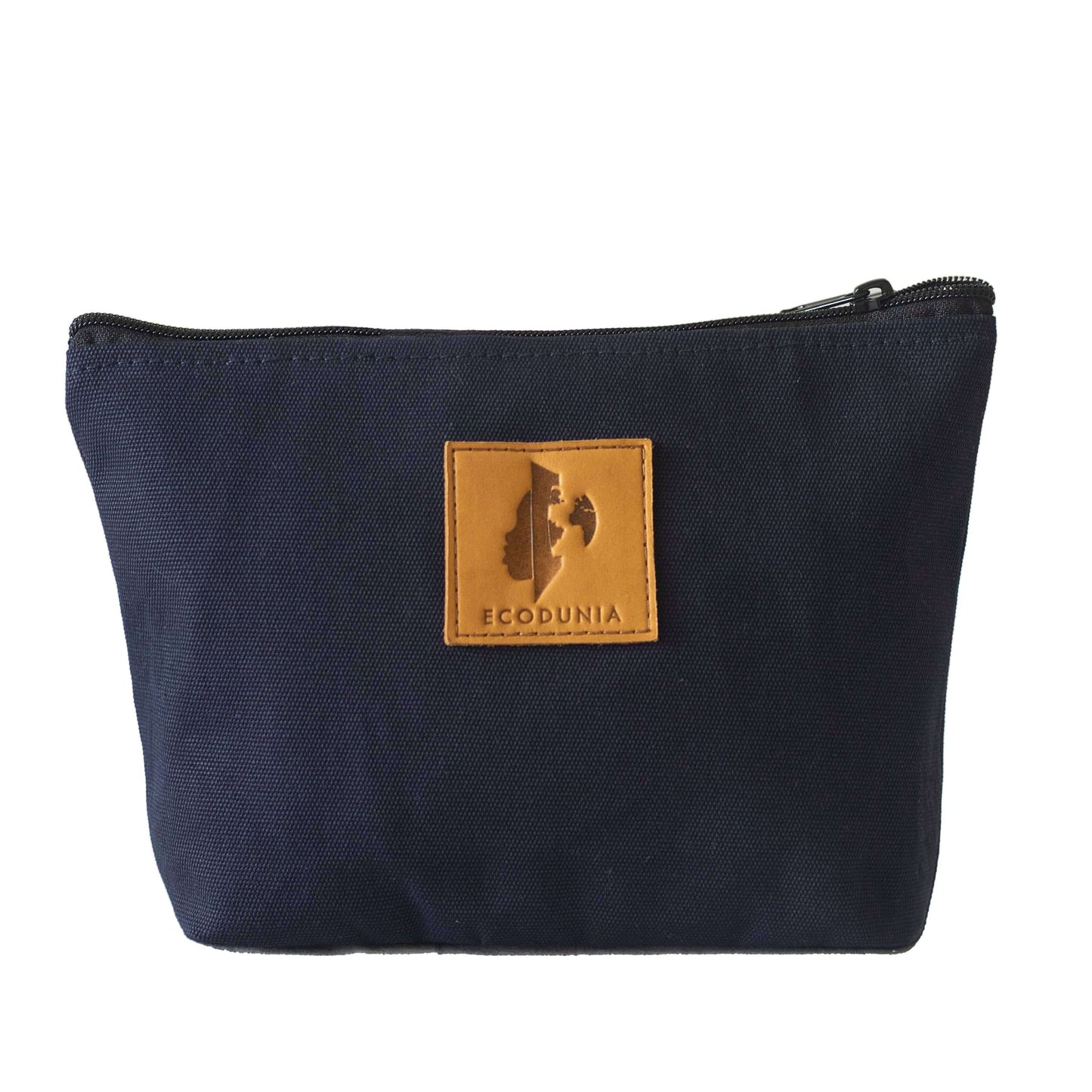 Ren Canvas Makeup Bag – Fair Trade Cosmetic & Toiletry Pouch #color_navy-blue