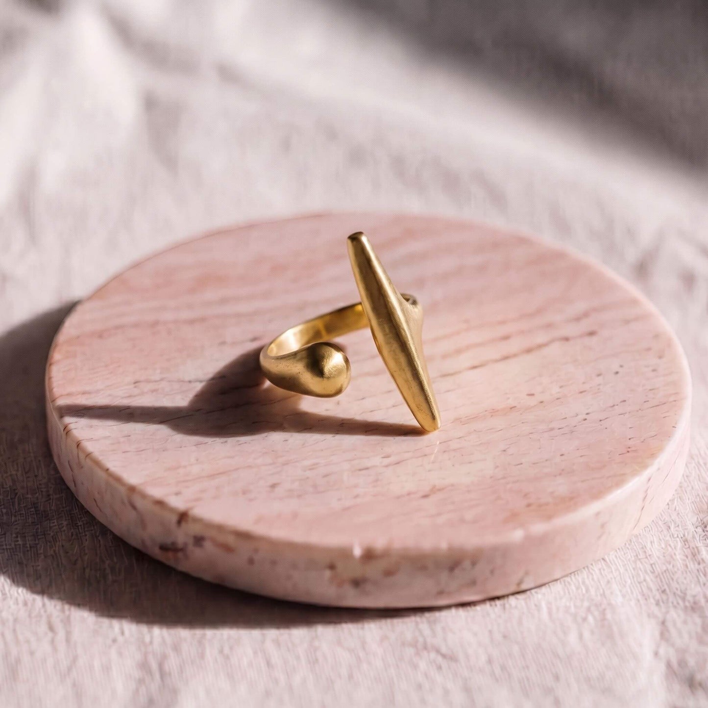 Blade and Ball Open Brass Ring | Jabari Ecodunia