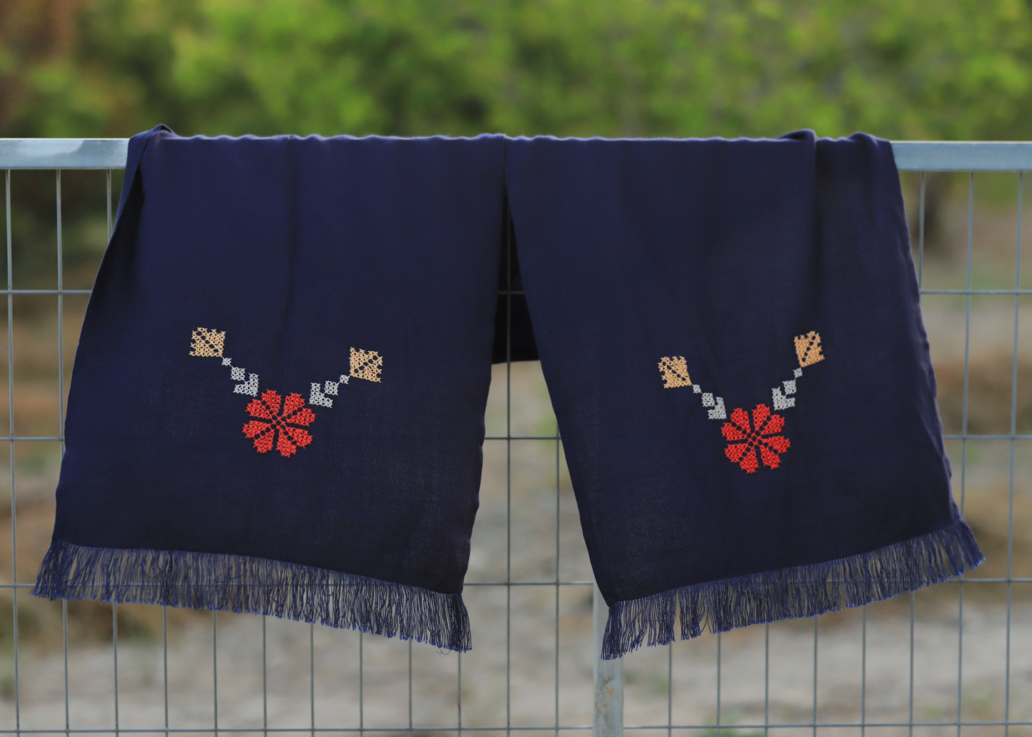 Tatreez Scarf - Blue