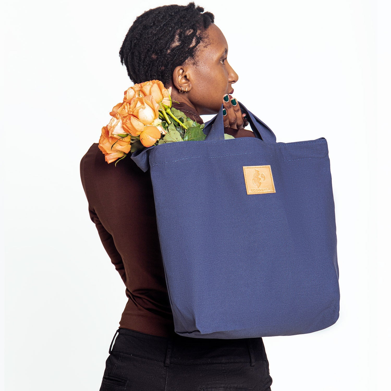 Canvas Carry-All Crossbody Bag for Men & Women | Amani #color–pale-blue