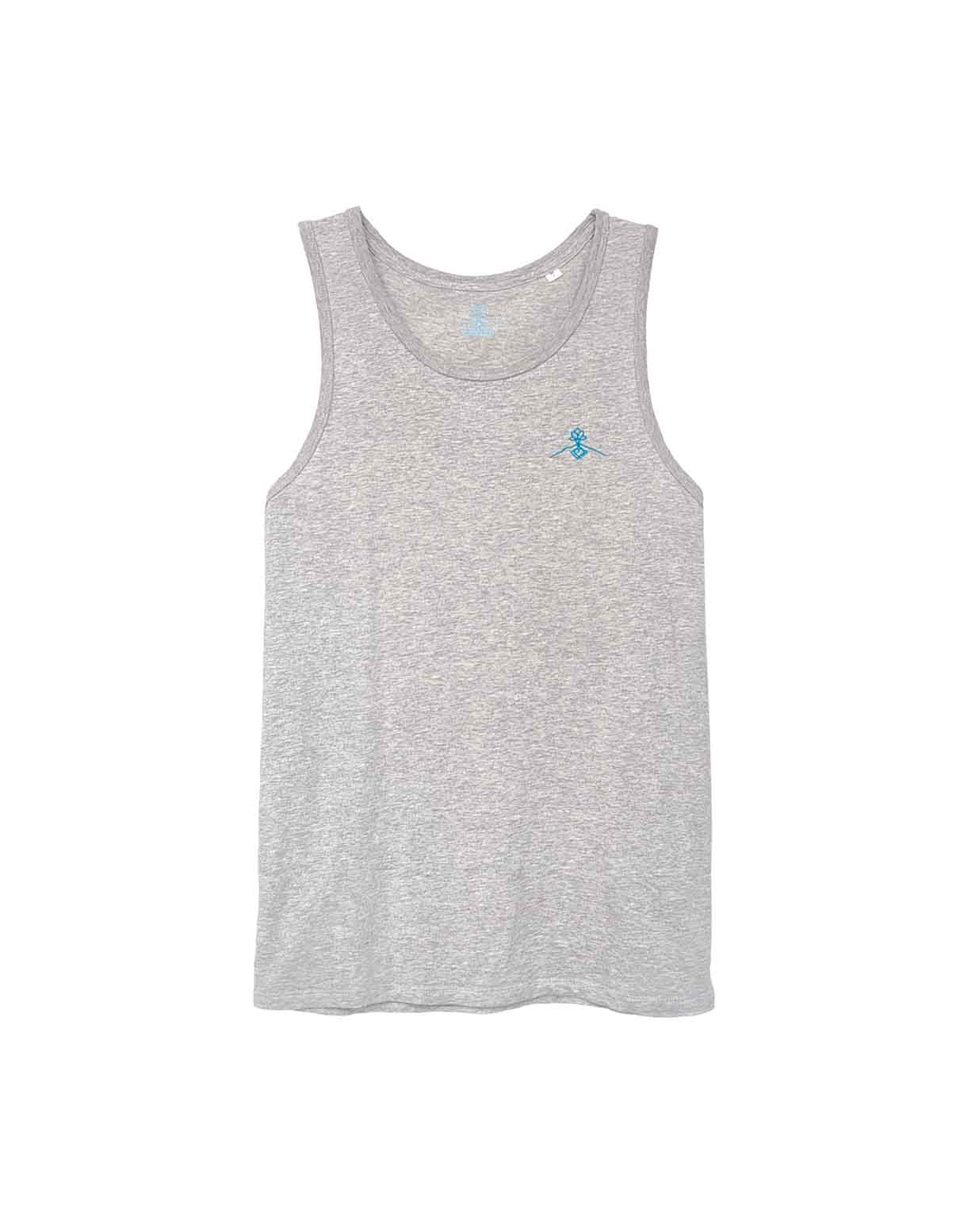 Camiseta tirantes orgánica - Gris Jaspeado