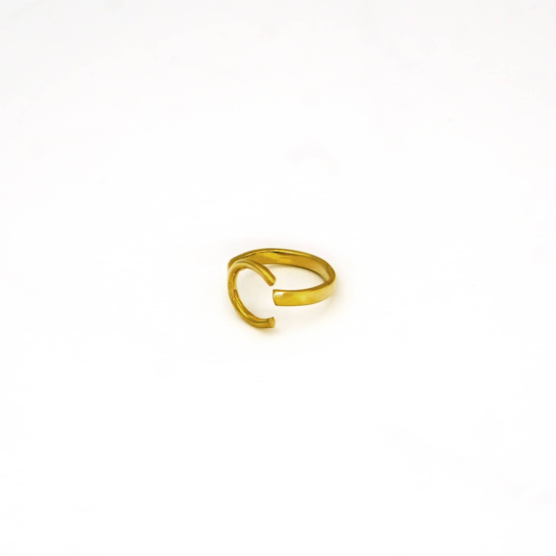 Brass Open Interlock Band Ring | Buni Ecodunia