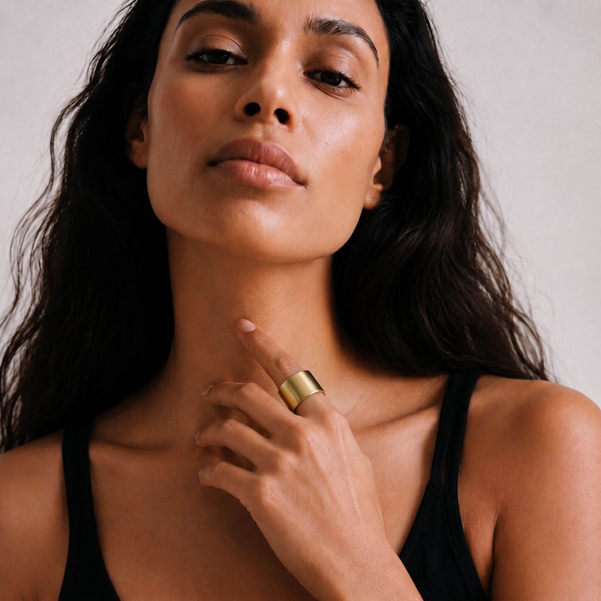 Brass Wide Band Solid Ring | Rahisi Ecodunia