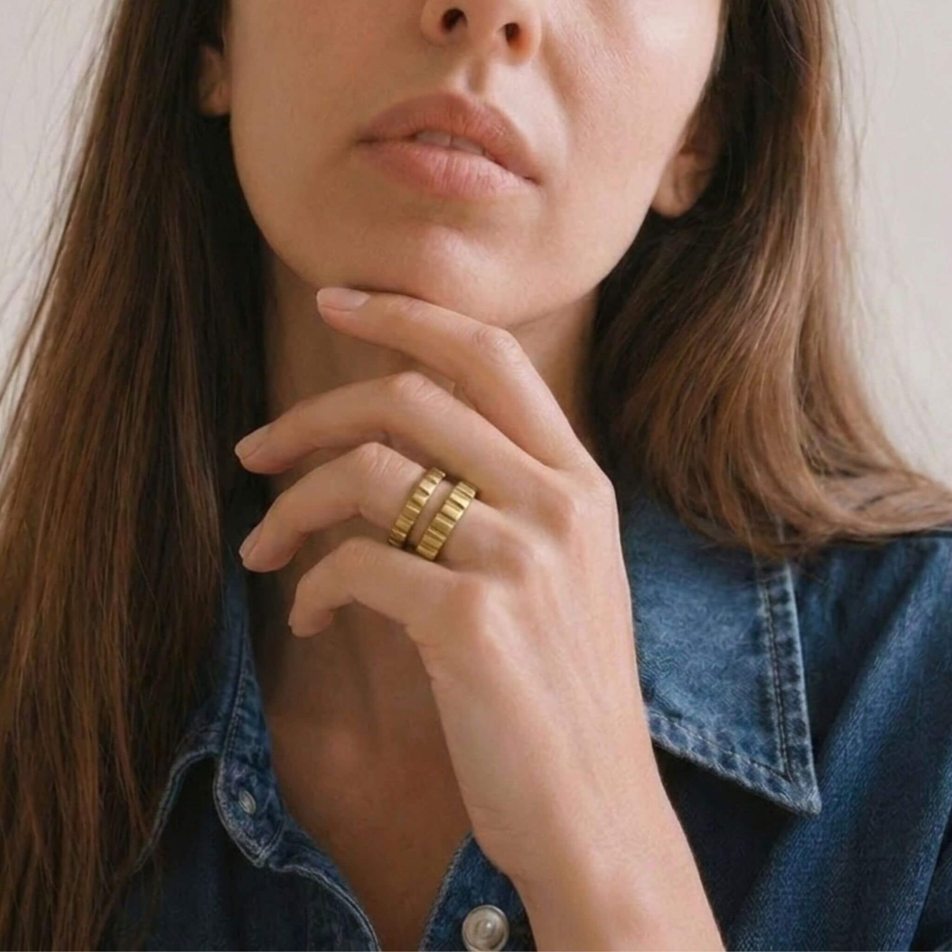 Ribbed Double Band Ring | Matata - EcoDunia