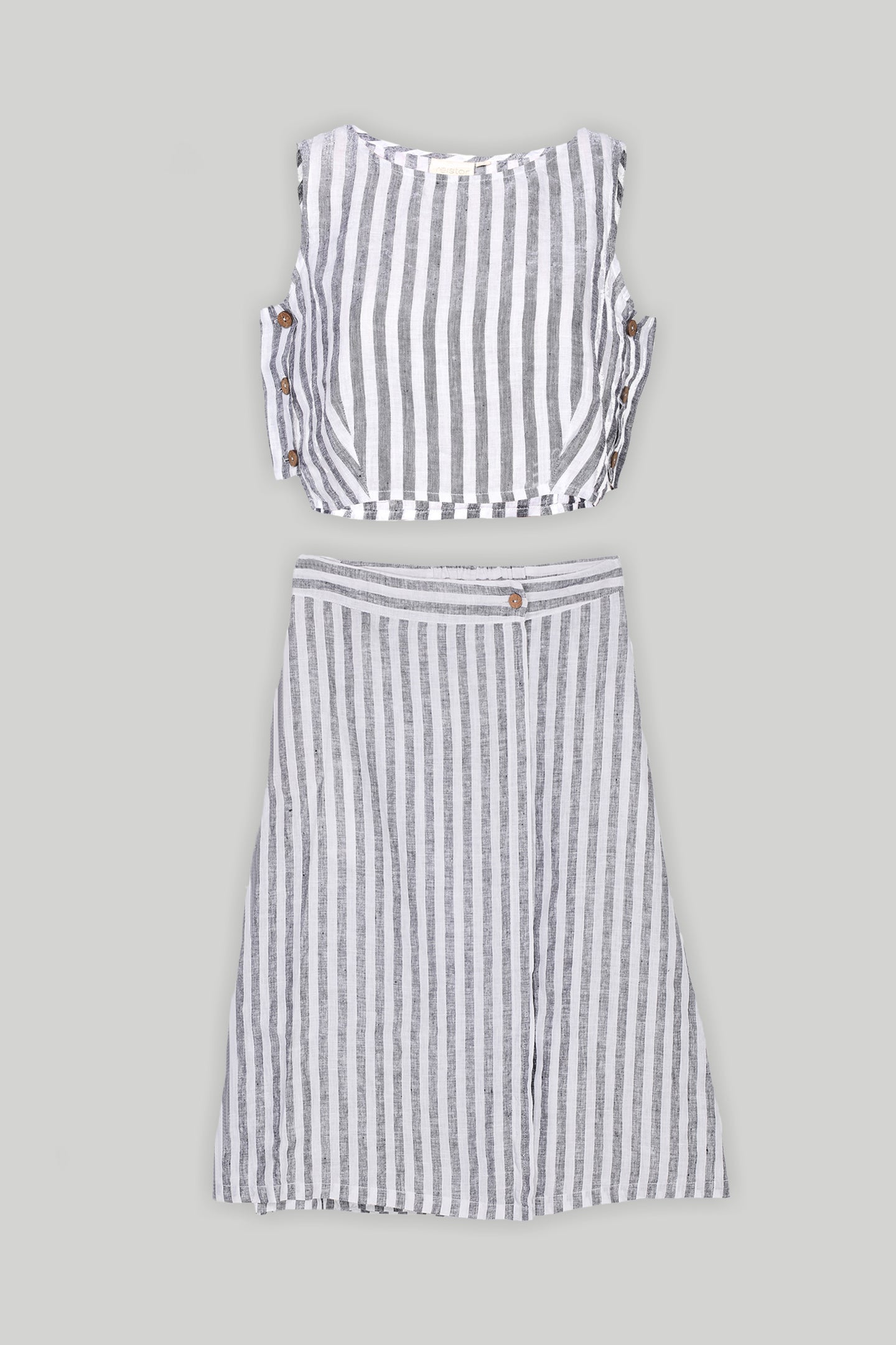 Breezy Summer Set in Linen Stripes