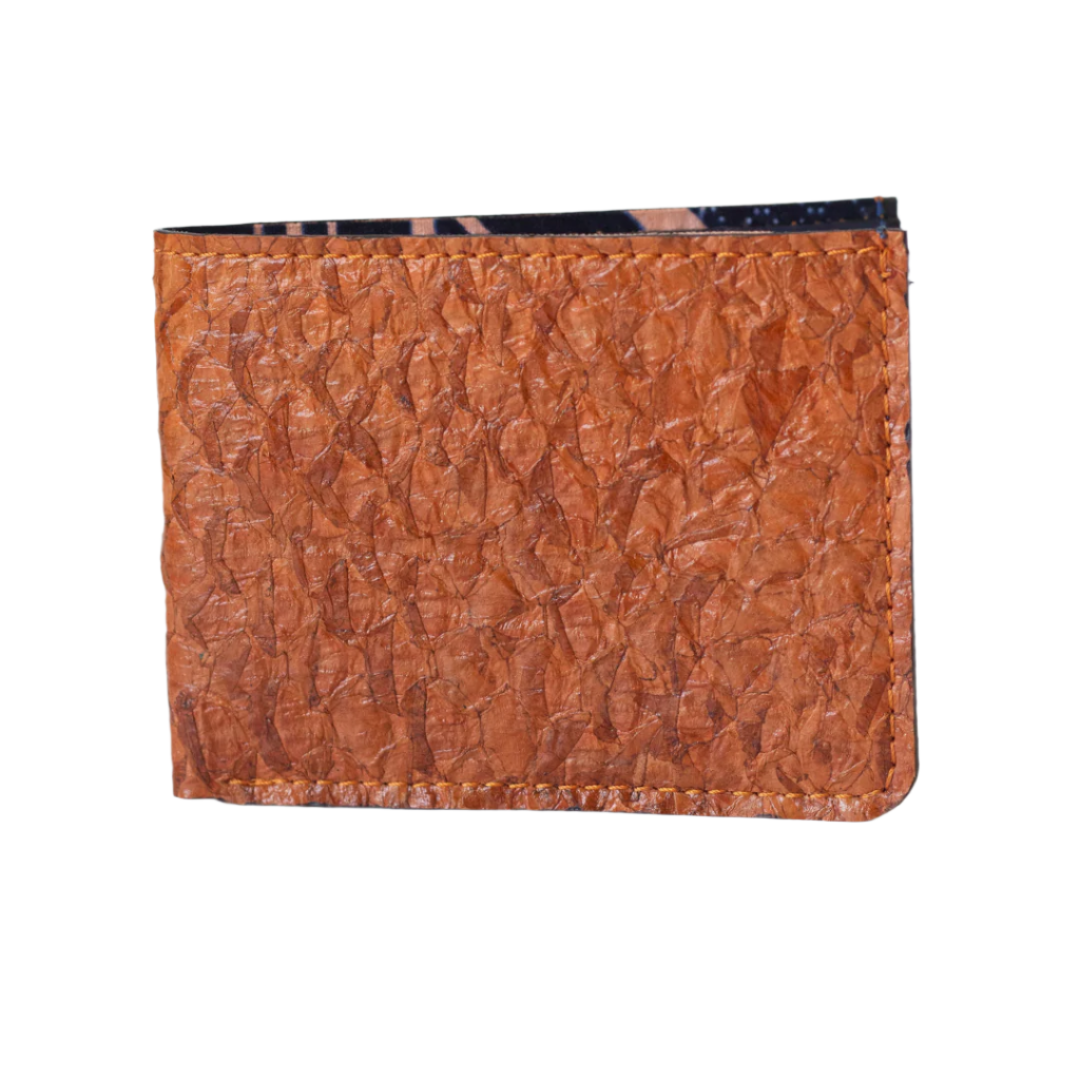 Genuine Slim Fish Wallets - Bifold Fish Leather Wallet #color_tan