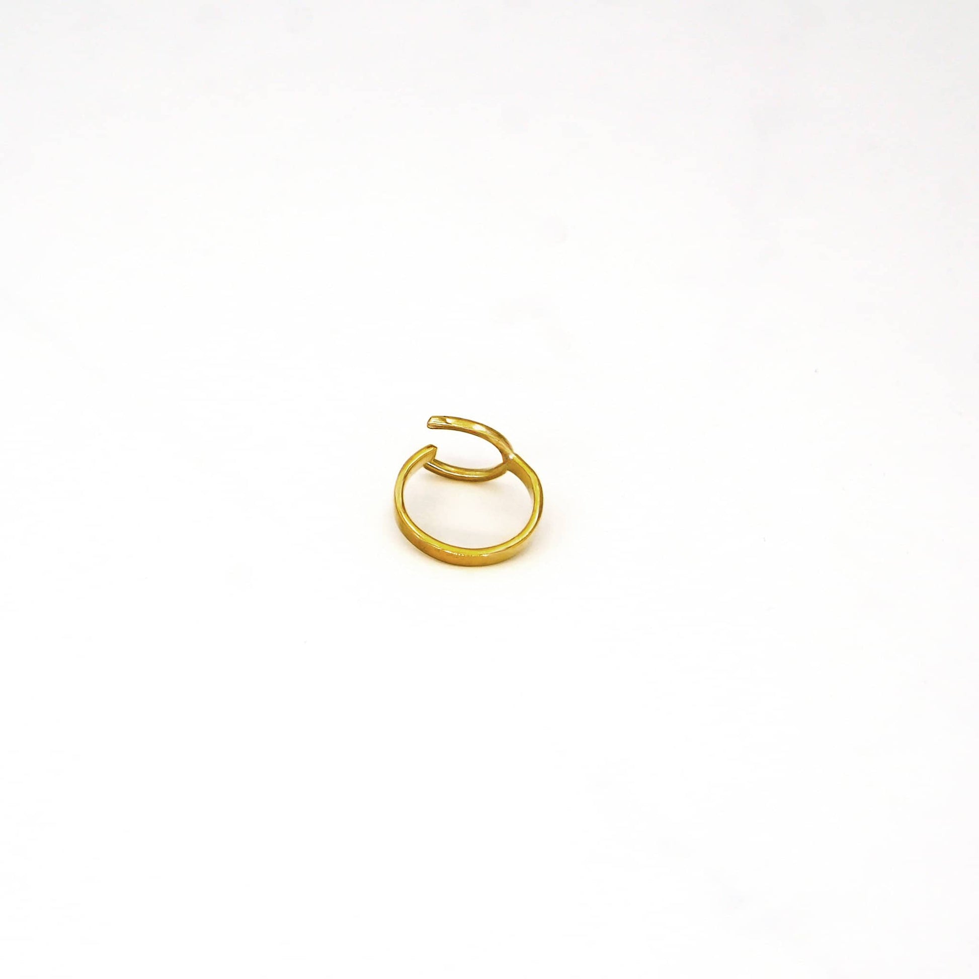 Brass Open Interlock Band Ring | Buni Ecodunia