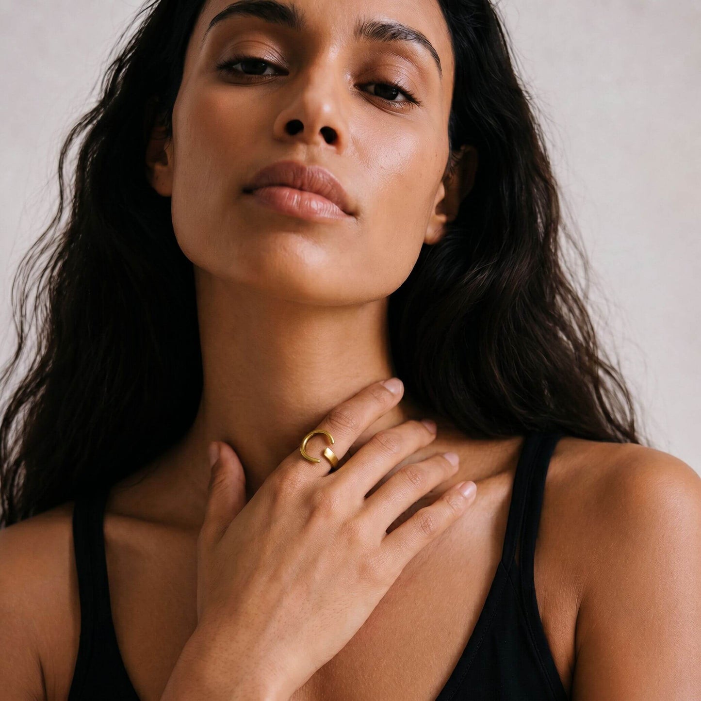 Brass Open Interlock Band Ring | Buni Ecodunia