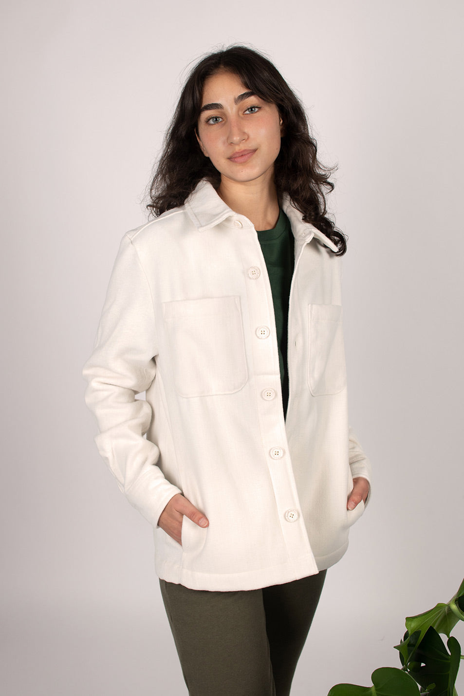 Chaqueta materiales reciclados - Natural
