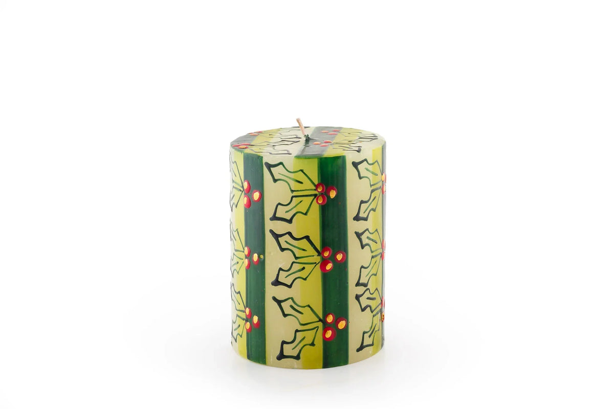 Christmas Painted Candles