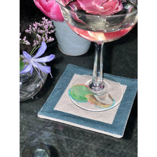 Coconut Lime Coasters - Set Of 2