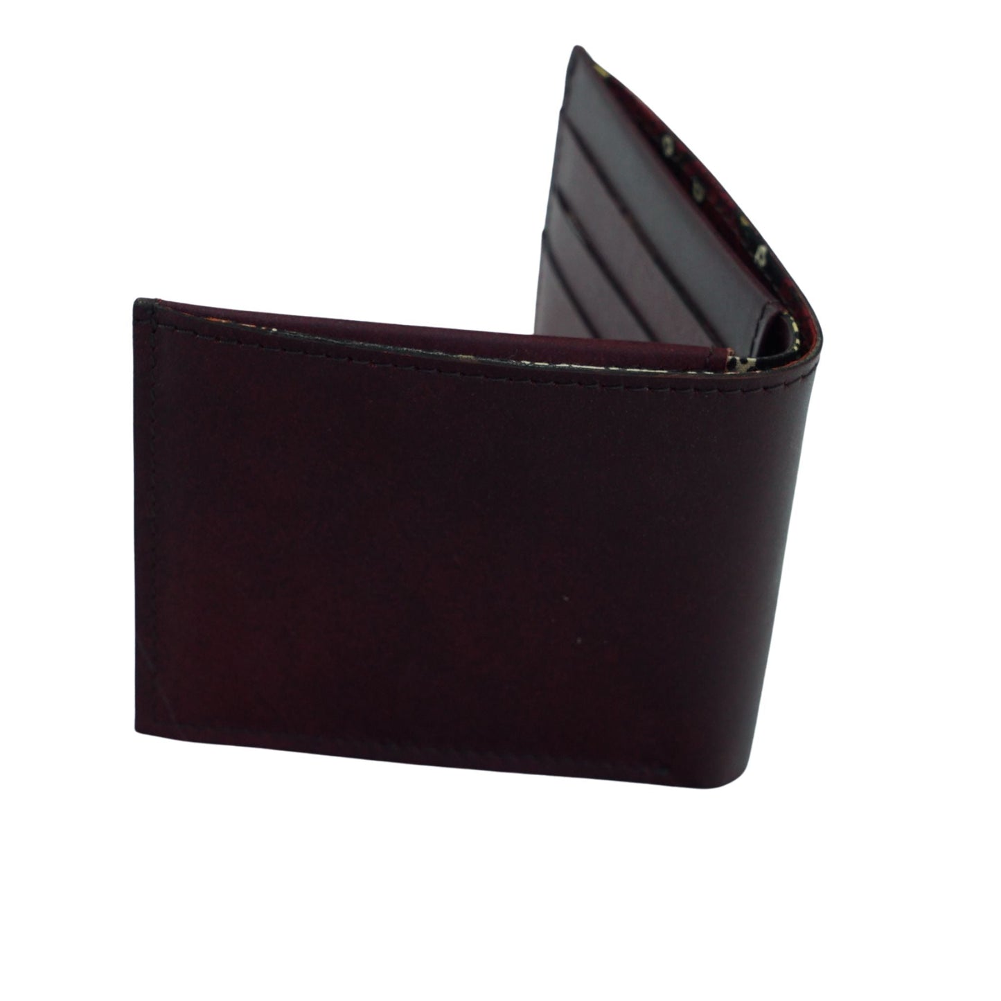 Handmade Leather Wallet for Men - Bifold Wallet #color_California-Maroon