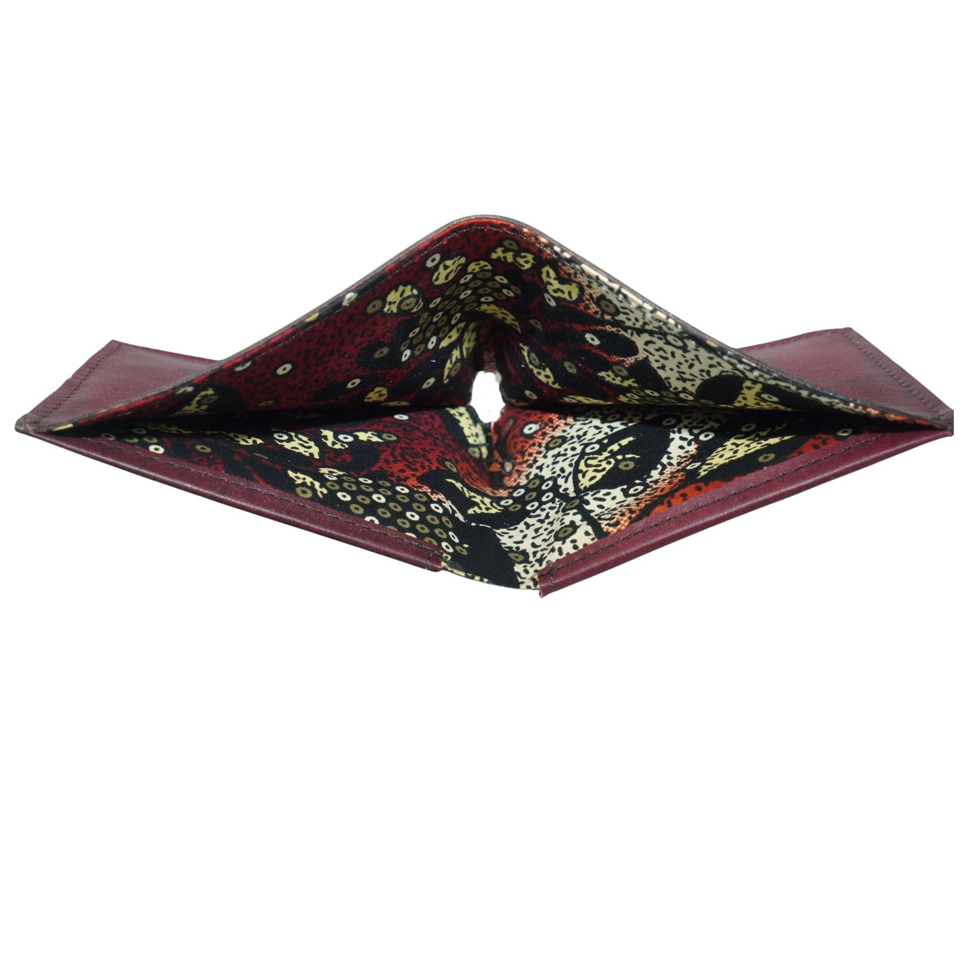 Handmade Leather Wallet for Men - Bifold Wallet #color_California-Maroon