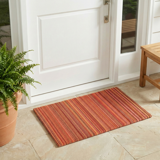 Cancun Sunset Outdoor Doormat - 24" x 36" Non-Slip, Recycled Plastic