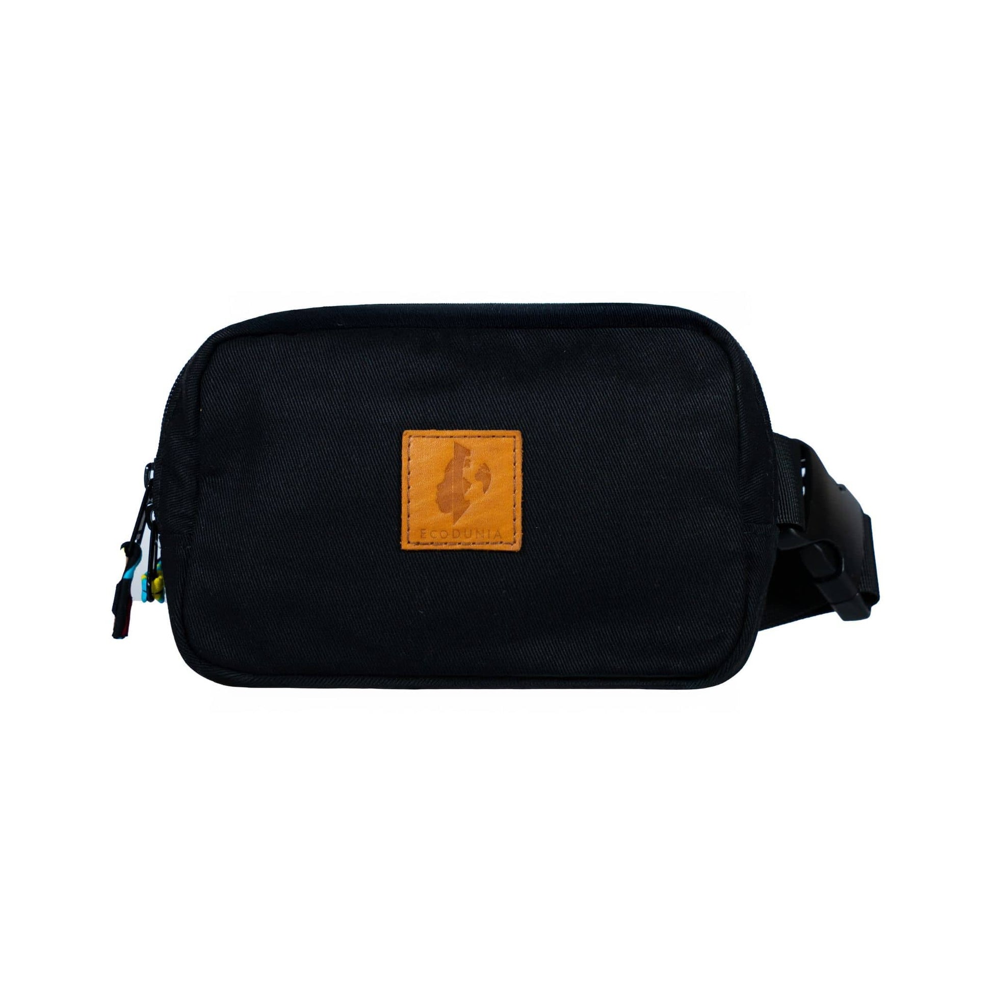 Canvas Crossbody Belt Bag Pouch, The Everywhere Belt Bag #color_black