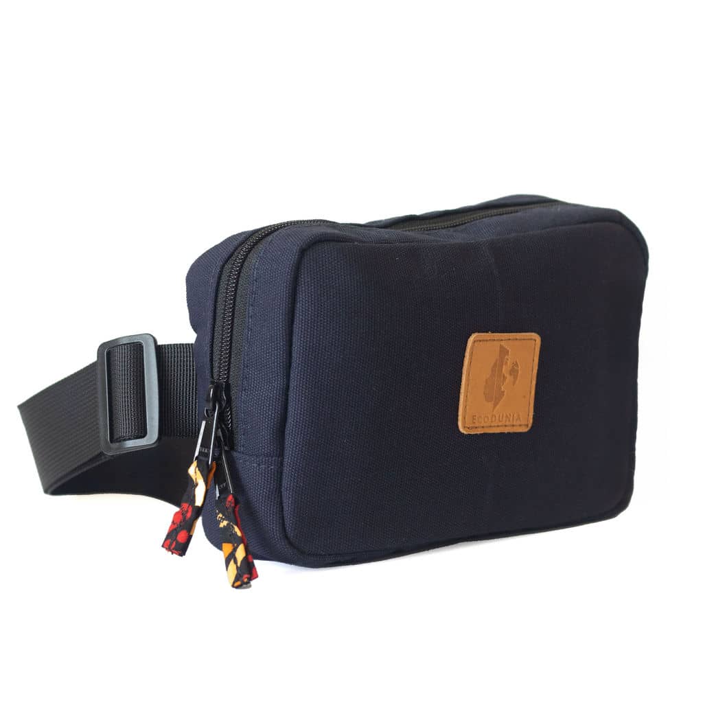 Canvas Crossbody Belt Bag Pouch, The Everywhere Belt Bag #color_navy