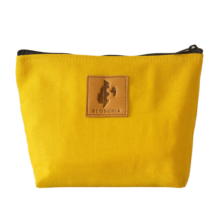 Ren Canvas Makeup Bag – Fair Trade Cosmetic & Toiletry Pouch #color_yellow