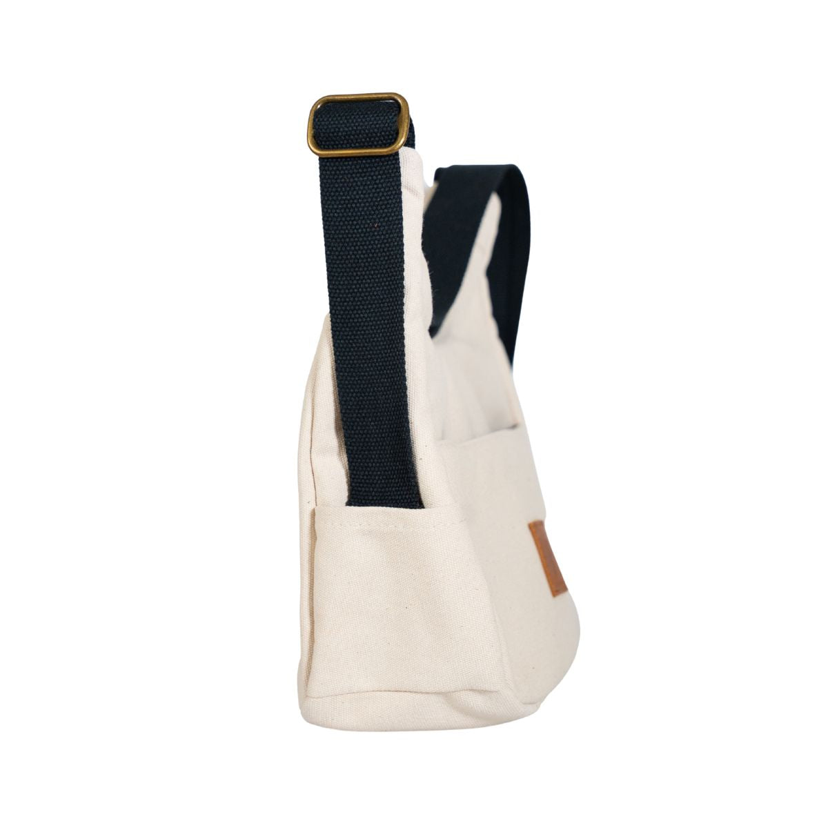 Crossbody Crescent Bag - Canvas Shoulder Bag for Women #color_natural