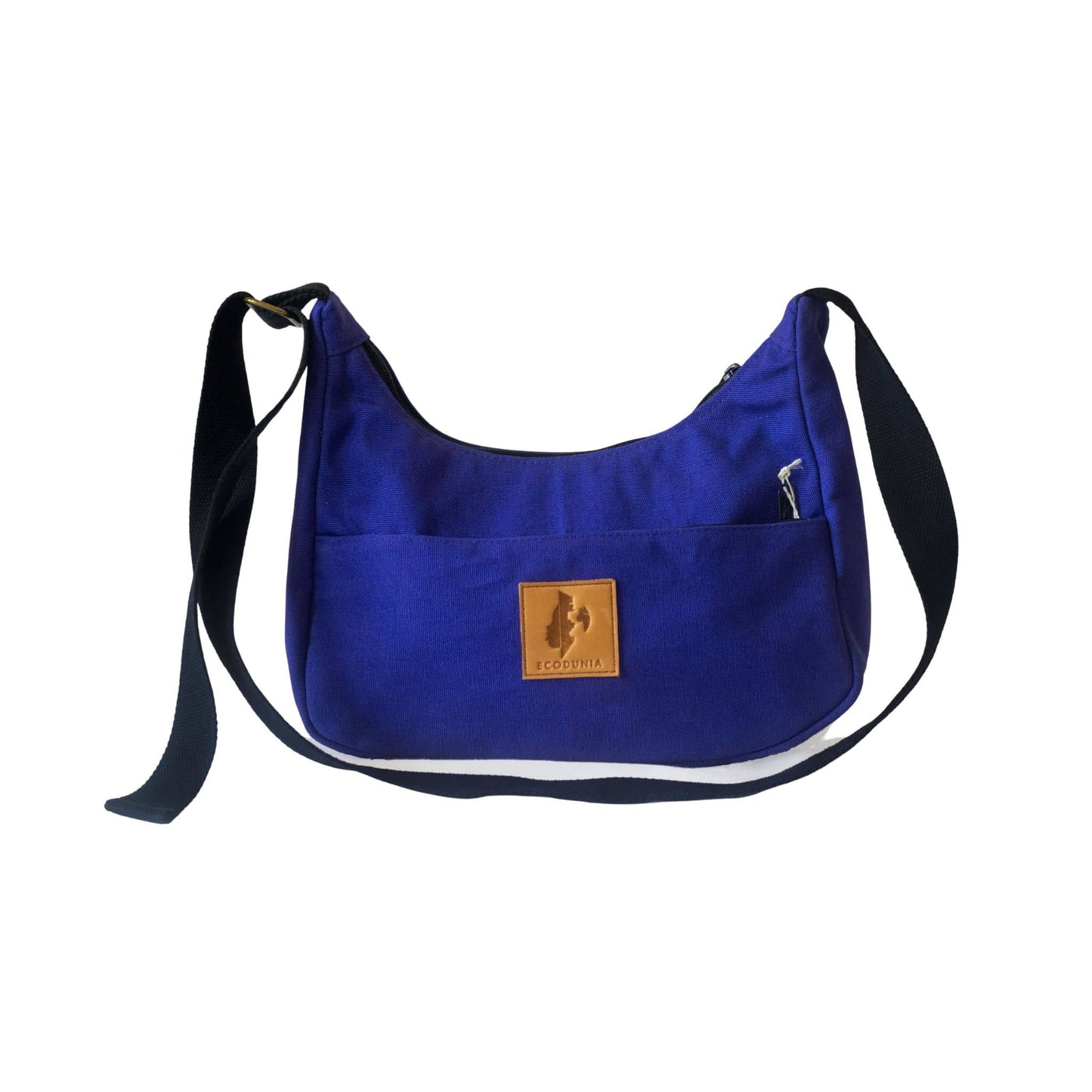 Purple Crossbody Crescent Bag - Canvas Shoulder Bag for Women #color_purple
