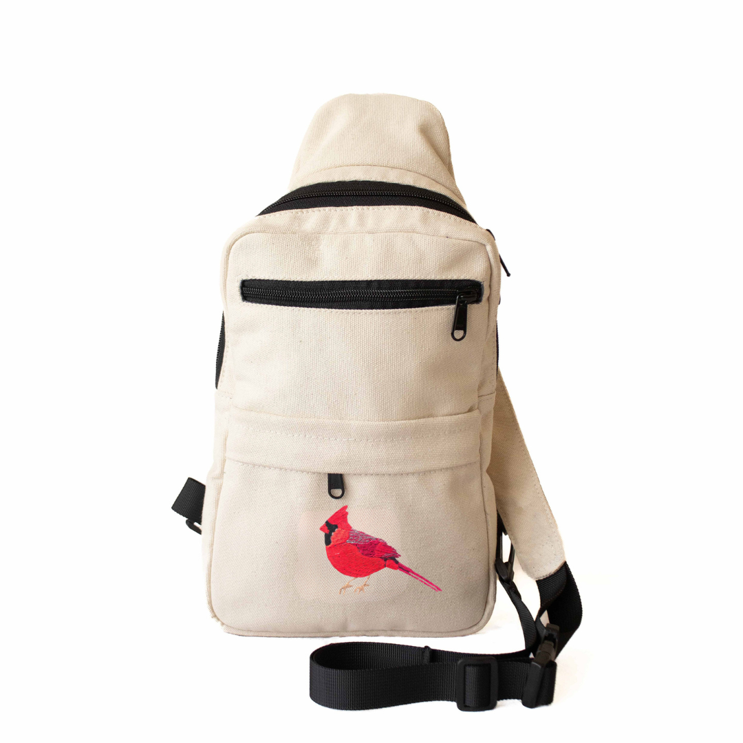 Cardinal Umoja natural canvas travel sling bag #color_natural