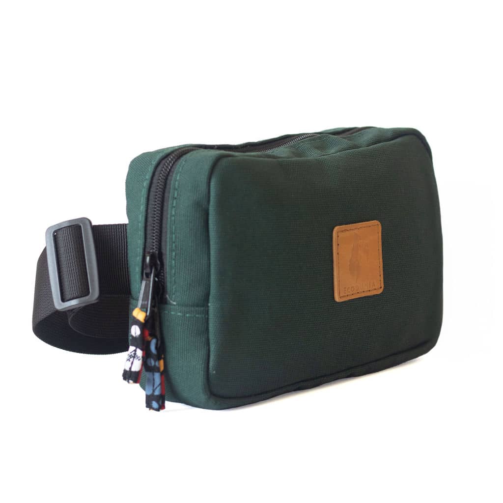 Canvas Crossbody Belt Bag Pouch, The Everywhere Belt Bag #color_forest-green