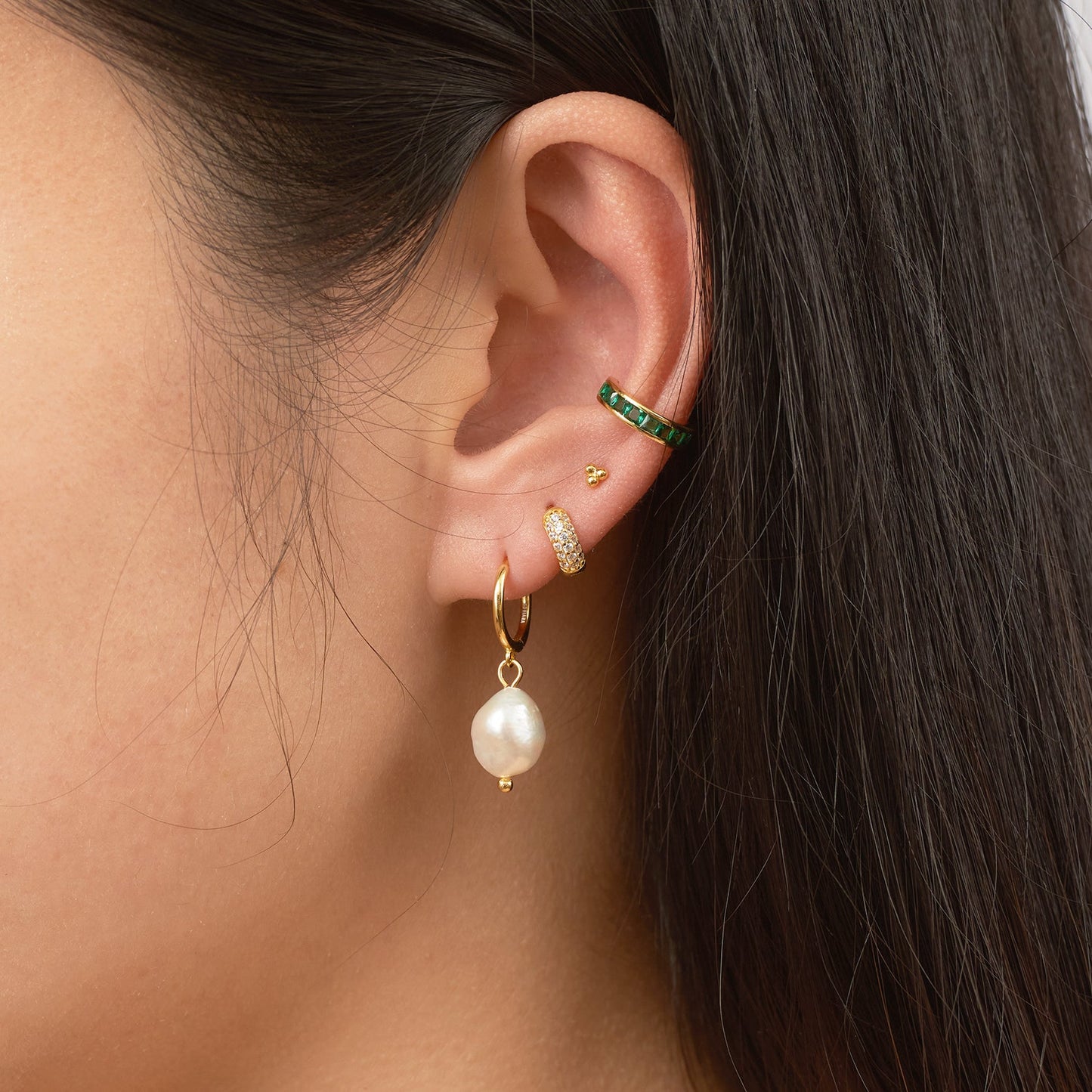 Freshwater Natural Pearl Dangle Earrings