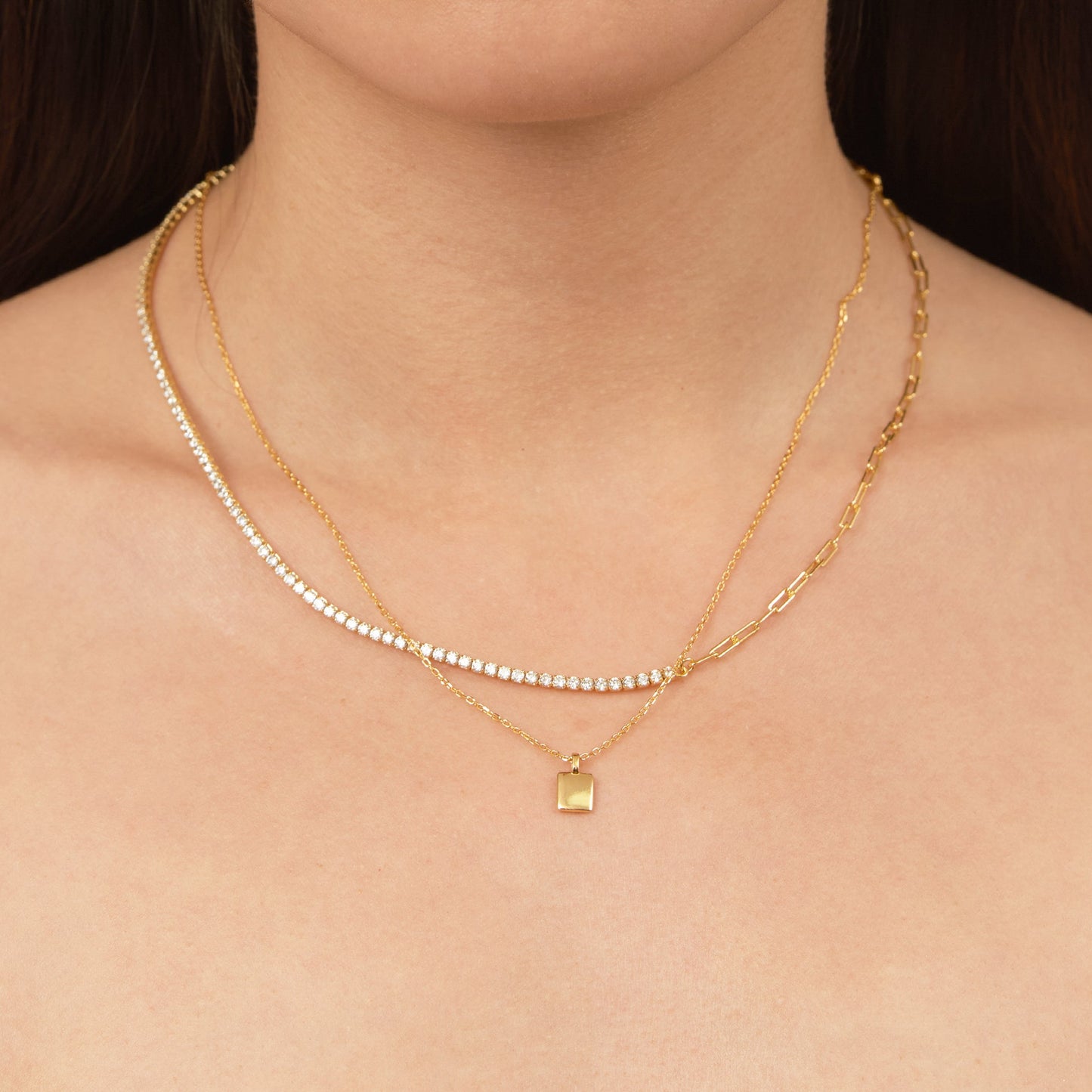 Square Tag Necklace