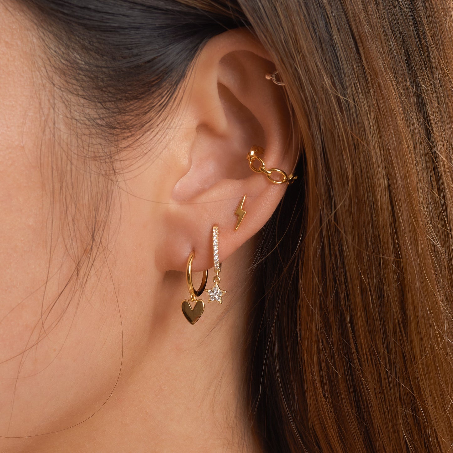 Sweetheart Hoop Earrings