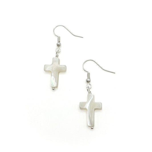Charity silver earrings
