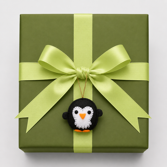 Mini Penguin Felt Ornament