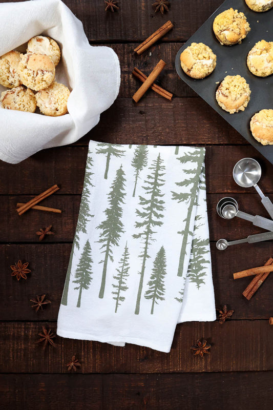 Christmas Trees Tea Towel