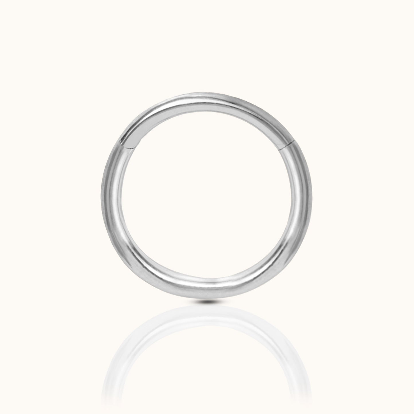 Classic Clicker 10mm Titanium Hinged Nap Hoop Earring