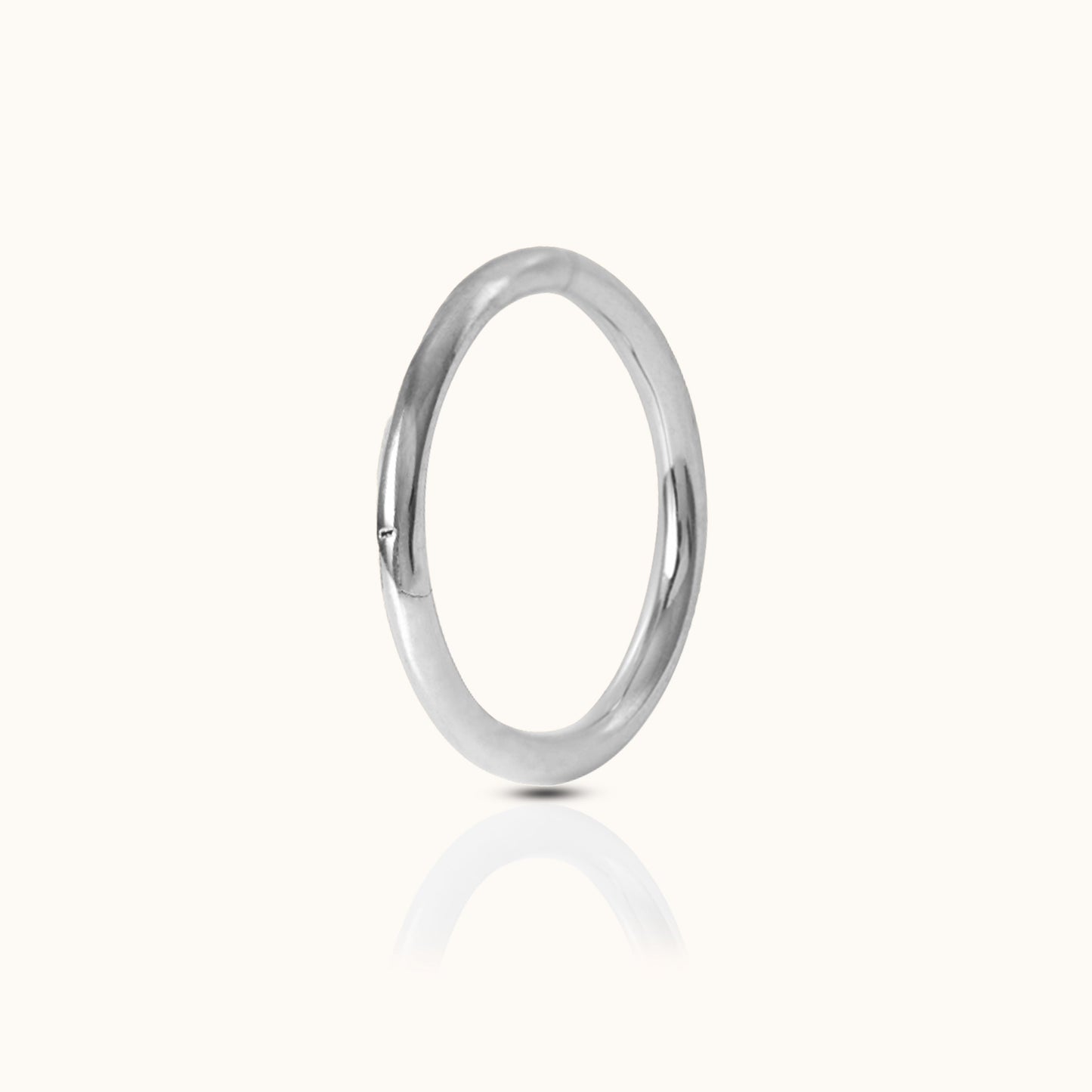 Classic Clicker 10mm Titanium Hinged Nap Hoop Earring