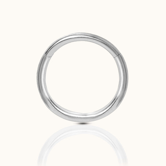 Classic Clicker 12mm Titanium Hinged Nap Hoop Earring