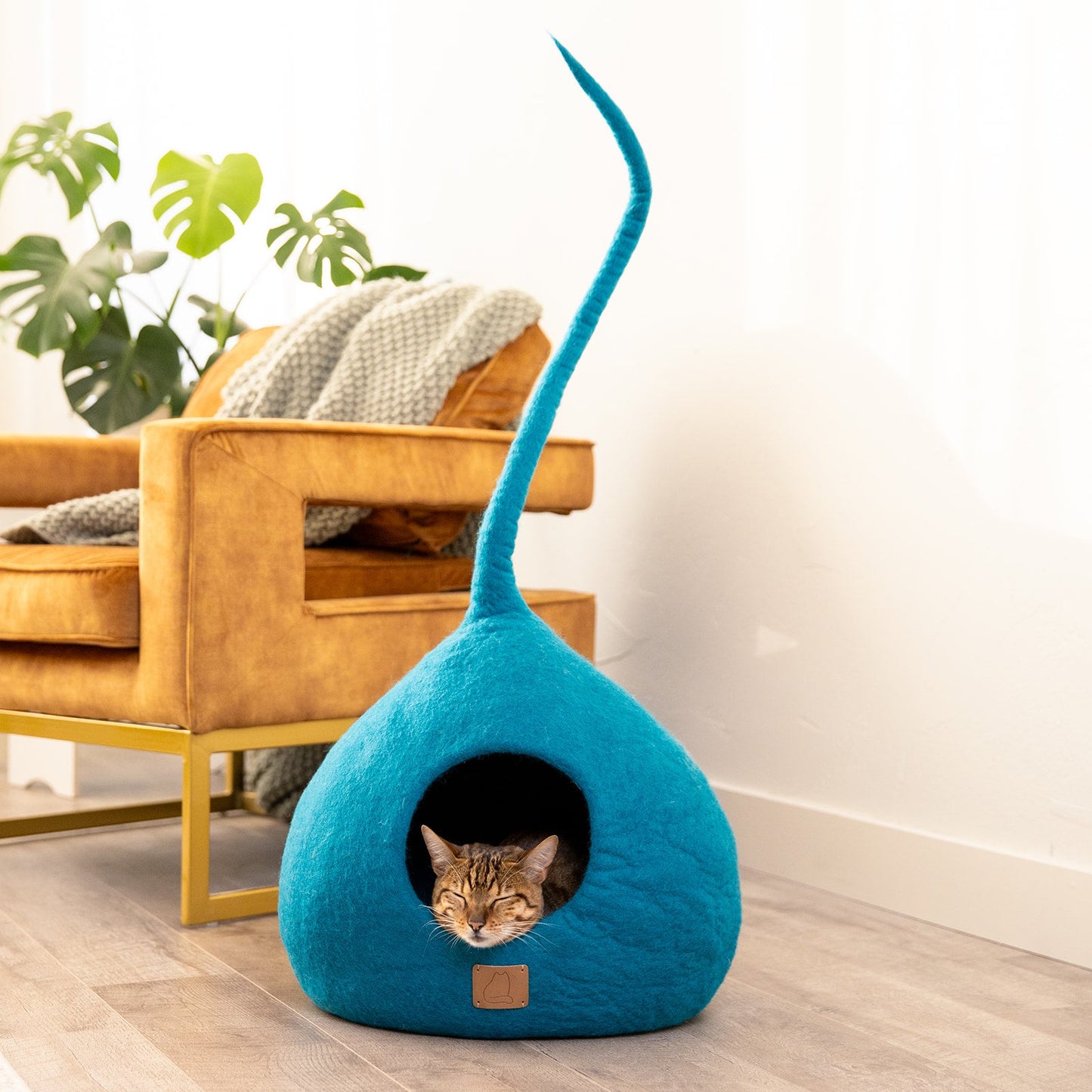 Whimsical Cat Tail Cave Bed