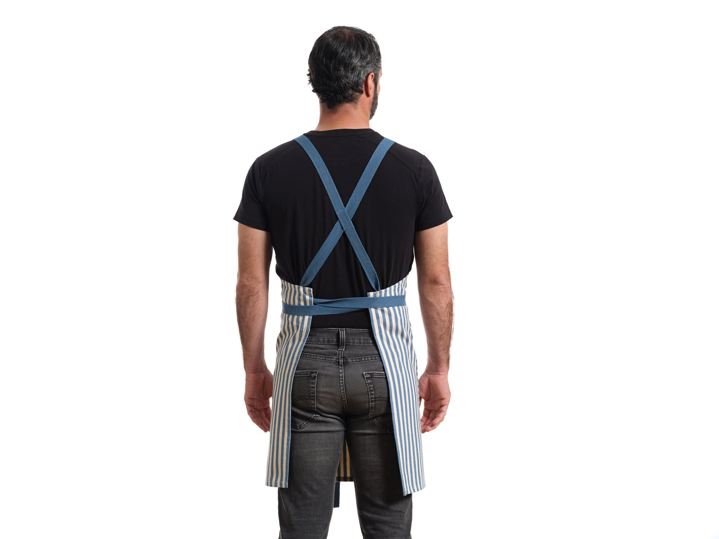 Crossback Apron - Twill Striped