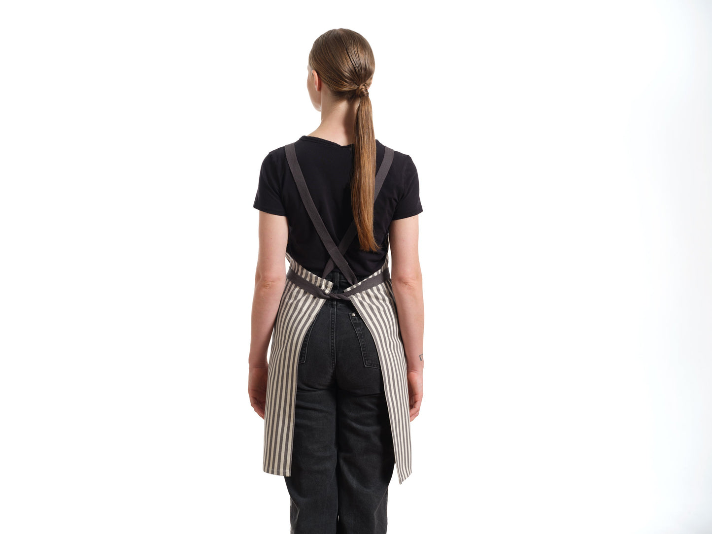 Crossback Apron - Twill Striped