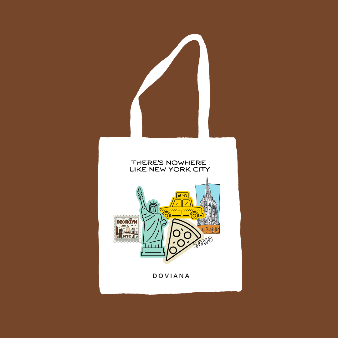 DOVIANA Signature NYC Vibe Tote Bags