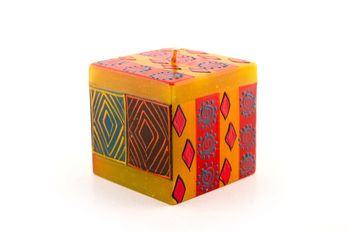Desert Rose Painted Candles
