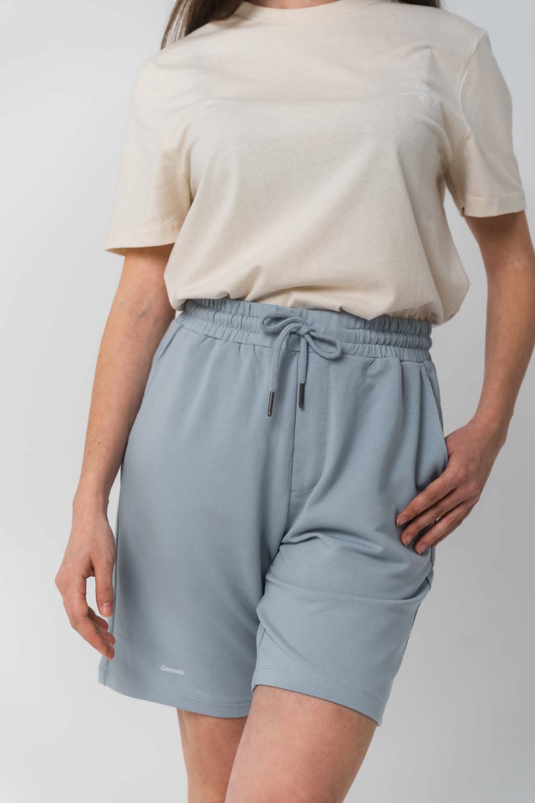 Pantalón corto Tencel - Azul Cielo