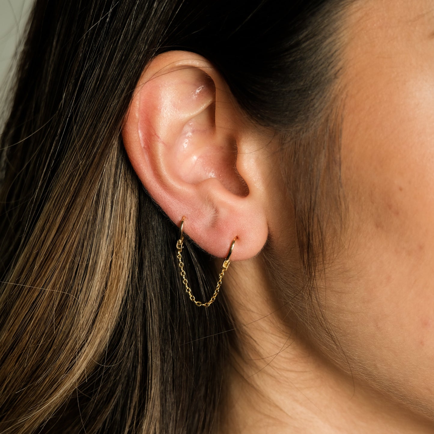 Single Handcuff Chain Earring