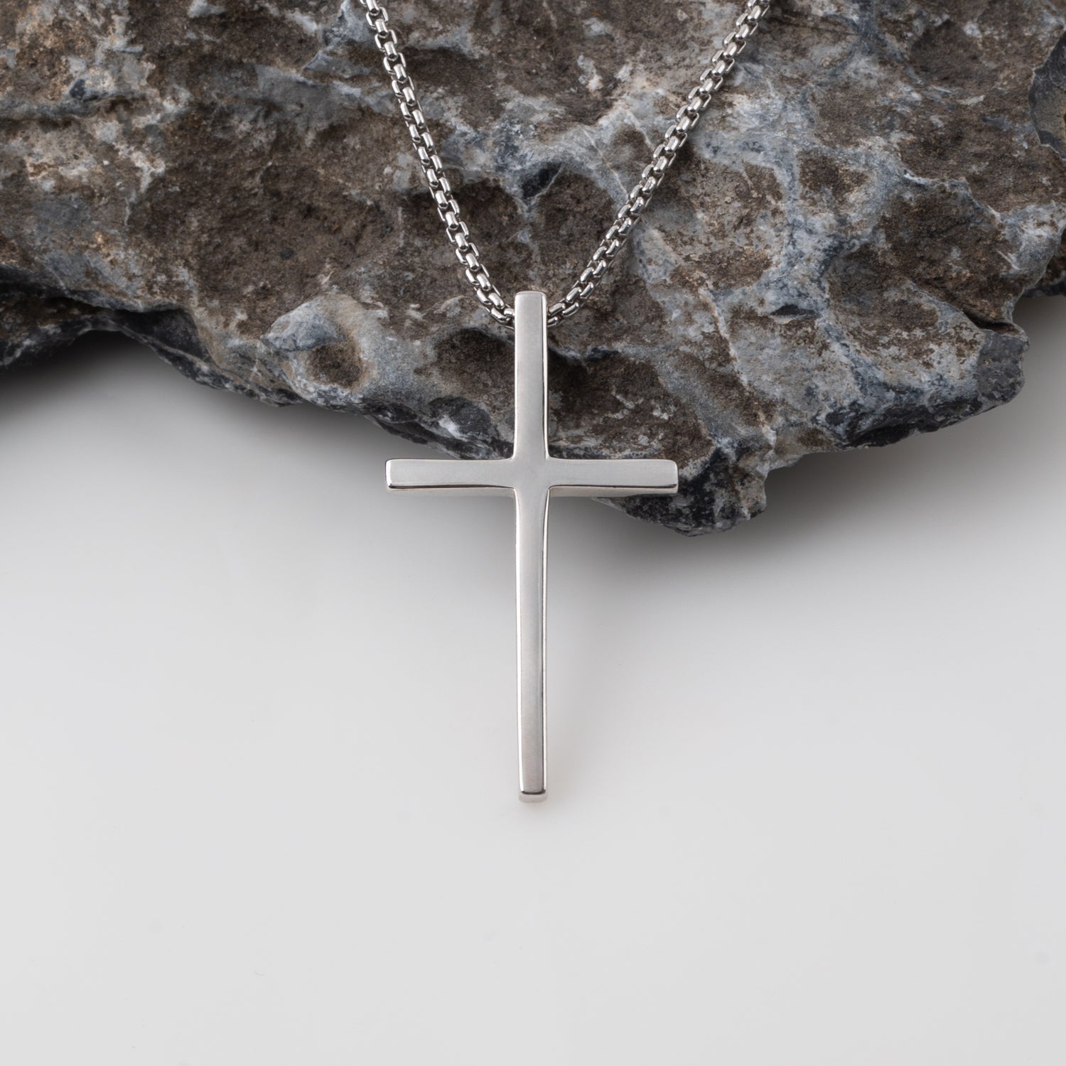 Men's silver cross necklace, sterling silver necklace, jewelry for men, symbolism for hope, women's artisan jewelry