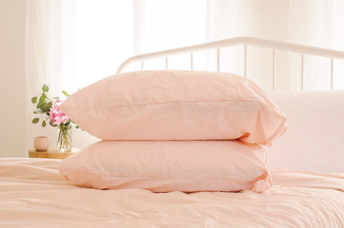 Kids Crinkle Percale Organic Cotton Sheet Set + Pillowcases