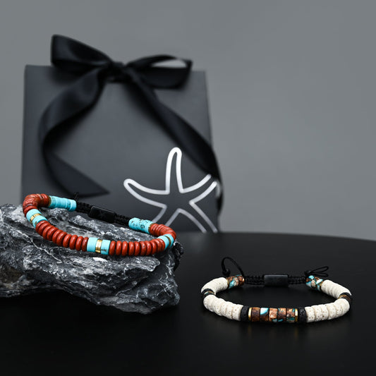 Beaded bracelet gift set for men, gift set deals, high quality bracelets for men, perfect gifts for men