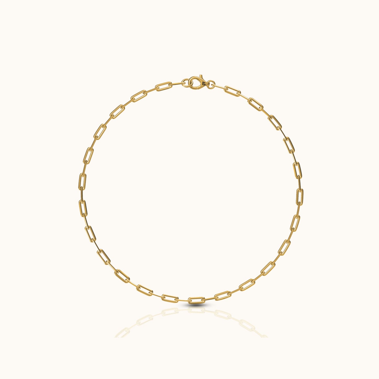 Dainty Paperclip Link Chain Anklet