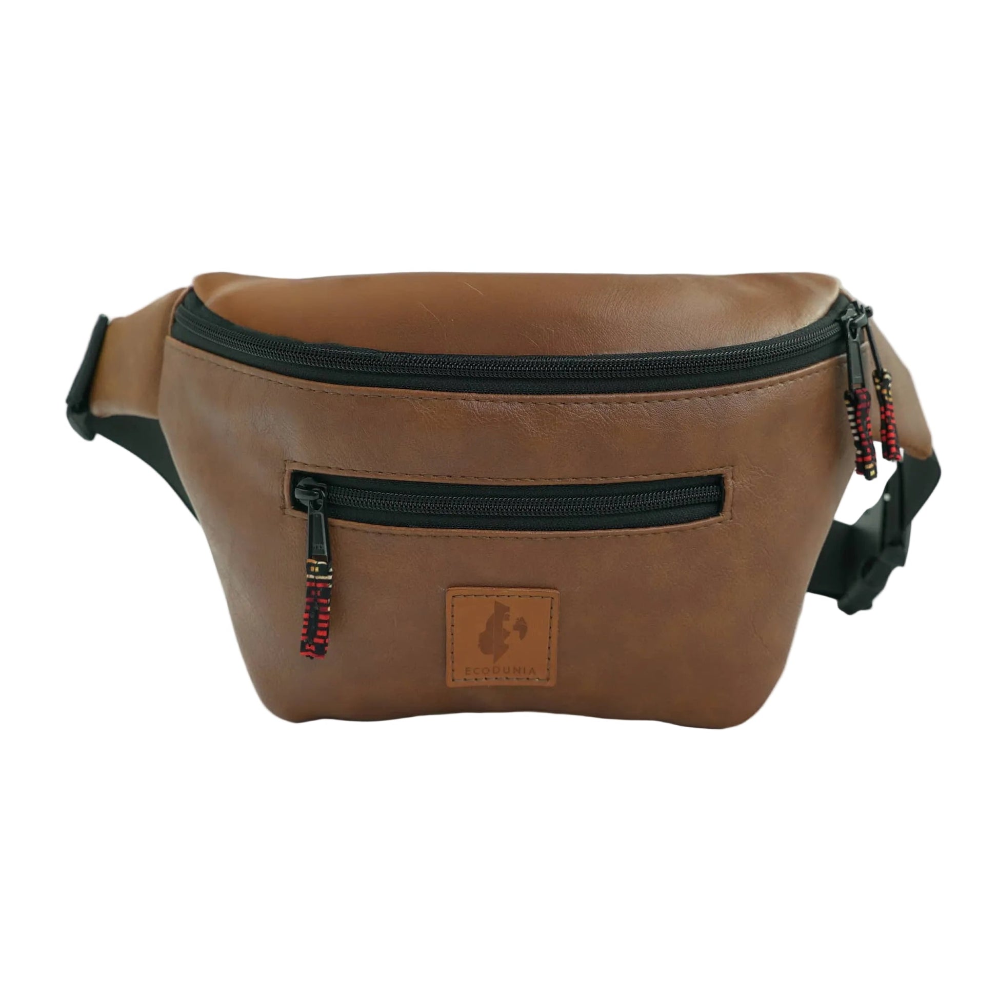 Dark Tan Vegan Crossbody Fanny Pack #color_brown