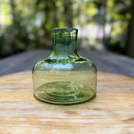 Handblown Green Wine Decanter