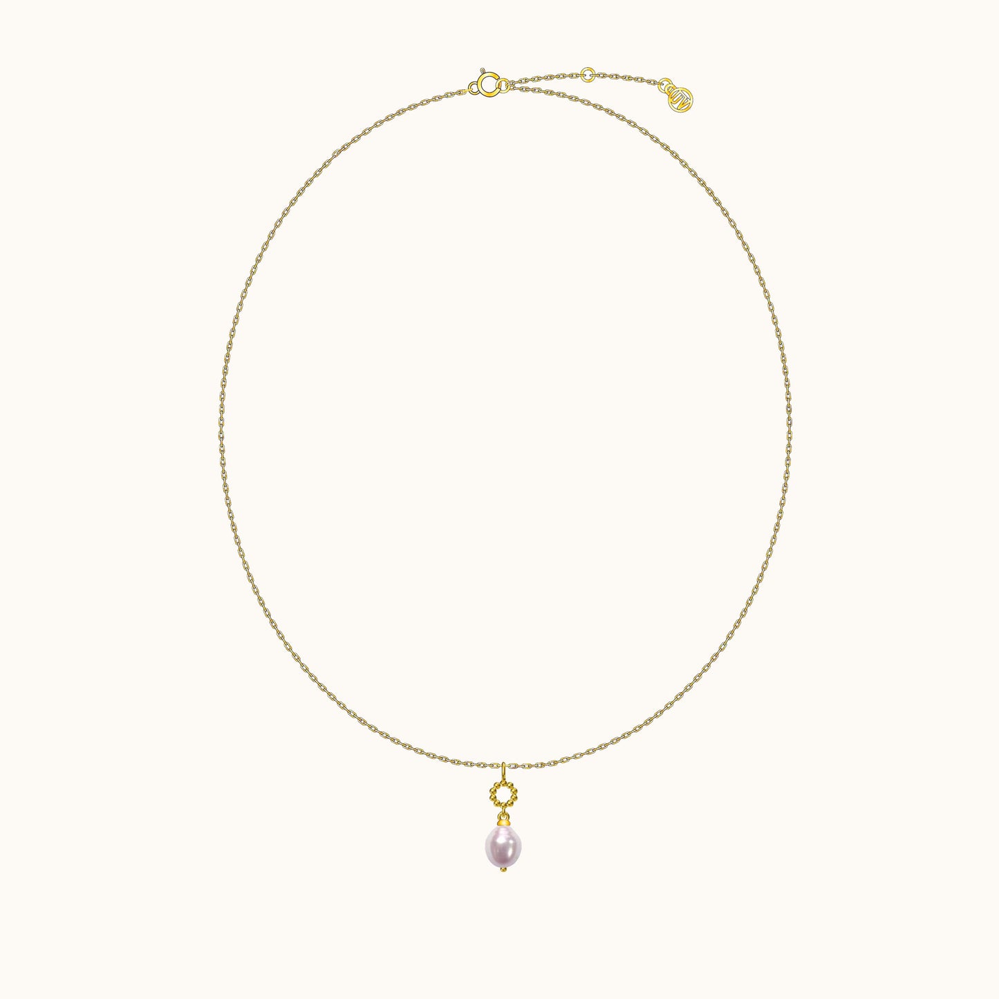 Delicate Natural Pearl Pendant Necklace